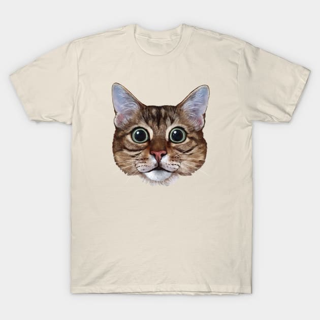 Shocked Peeko cat T-Shirt by LauraGraves